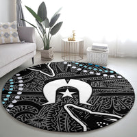 Torest Trait Islands Mix Crocodine Aboriginal Pattern Round Carpet