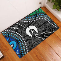 Torest Trait Islands Mix Crocodine Aboriginal Pattern Rubber Doormat - Wonder Print Shop