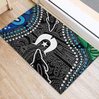 Torest Trait Islands Mix Crocodine Aboriginal Pattern Rubber Doormat - Wonder Print Shop