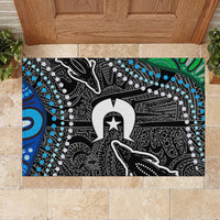 Torest Trait Islands Mix Crocodine Aboriginal Pattern Rubber Doormat - Wonder Print Shop