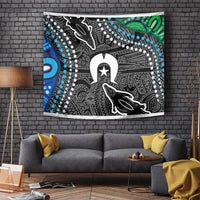 Torest Trait Islands Mix Crocodine Aboriginal Pattern Tapestry - Wonder Print Shop