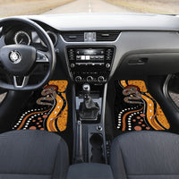 Aboriginal Snake Pattern Dot Art Car Mats - Wonder Print Shop