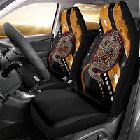 Aboriginal Snake Pattern Dot Art Car Seat Cover - Wonder Print Shop