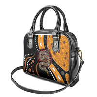 Aboriginal Snake Pattern Dot Art Shoulder Handbag