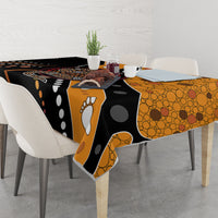 Aboriginal Snake Pattern Dot Art Tablecloth - Wonder Print Shop