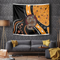 Aboriginal Snake Pattern Dot Art Tapestry - Wonder Print Shop