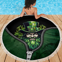 The Irish Man 3D Zip Art Beach Blanket - Wonder Print Shop