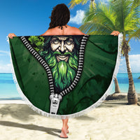 The Irish Man 3D Zip Art Beach Blanket - Wonder Print Shop