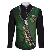 The Irish Man 3D Zip Art Family Matching Off Shoulder Long Sleeve Dress and Hawaiian Shirt - Wonder Print Shop