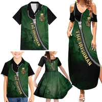 The Irish Man 3D Zip Art Family Matching Summer Maxi Dress and Hawaiian Shirt - Wonder Print Shop