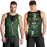 The Irish Man 3D Zip Art Men Tank Top - Wonder Print Shop