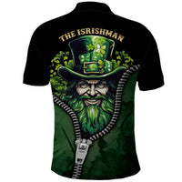 The Irish Man 3D Zip Art Polo Shirt - Wonder Print Shop