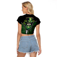 The Irish Man 3D Zip Art Raglan Cropped T Shirt - Wonder Print Shop