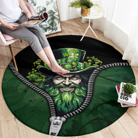 The Irish Man 3D Zip Art Round Carpet