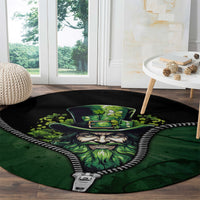 The Irish Man 3D Zip Art Round Carpet