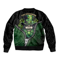 The Irish Man 3D Zip Art Sleeve Zip Bomber Jacket - Wonder Print Shop