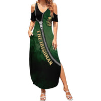 The Irish Man 3D Zip Art Summer Maxi Dress - Wonder Print Shop