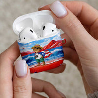 Coqui Frog Puerto Rico Flag AirPods Case Taino Boricua Puerto Rican