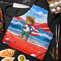 Coqui Frog Puerto Rico Flag Apron Taino Boricua Puerto Rican