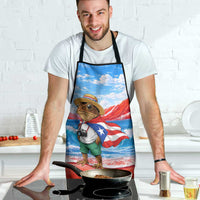 Coqui Frog Puerto Rico Flag Apron Taino Boricua Puerto Rican