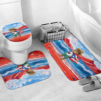 Coqui Frog Puerto Rico Flag Bathroom Set Taino Boricua Puerto Rican