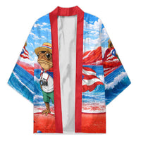 Coqui Frog Puerto Rico Flag Kimono Taino Boricua Puerto Rican