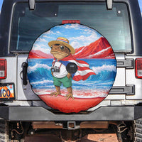 Coqui Frog Puerto Rico Flag Spare Tire Cover Taino Boricua Puerto Rican