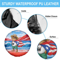 Coqui Frog Puerto Rico Flag Spare Tire Cover Taino Boricua Puerto Rican