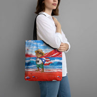 Coqui Frog Puerto Rico Flag Tote Bag Taino Boricua Puerto Rican