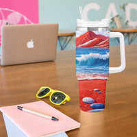 Coqui Frog Puerto Rico Flag Tumbler With Handle Taino Boricua Puerto Rican