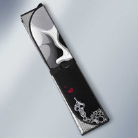Ghost Valentine Auto Sun Shade with Rockets Skull Heart Pattern