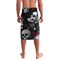 Ghost Valentine Lavalava with Rockets Skull Heart Pattern