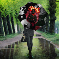 Ghost Valentine Umbrella with Rockets Skull Heart Pattern