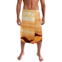 First Of All Raccoon Humor Lavalava with Vintage Orange Stripes