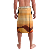 First Of All Raccoon Humor Lavalava with Vintage Orange Stripes