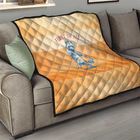 First Of All Raccoon Humor Quilt with Vintage Orange Stripes