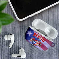 Benito Bowl Fan Gear AirPods Case with Puerto Rican Flag Football Graphic