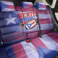 Benito Bowl Fan Gear Back Car Seat Cover with Puerto Rican Flag Football Graphic