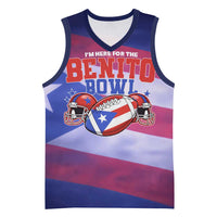 Benito Bowl Fan Gear Basketball Jersey with Puerto Rican Flag Football Graphic