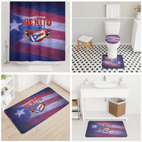Benito Bowl Fan Gear Bathroom Set with Puerto Rican Flag Football Graphic