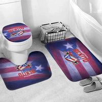 Benito Bowl Fan Gear Bathroom Set with Puerto Rican Flag Football Graphic