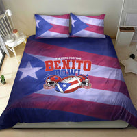 Benito Bowl Fan Gear Bedding Set with Puerto Rican Flag Football Graphic