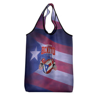 Benito Bowl Fan Gear Grocery Bag with Puerto Rican Flag Football Graphic