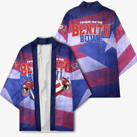 Benito Bowl Fan Gear Kimono with Puerto Rican Flag Football Graphic