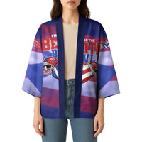 Benito Bowl Fan Gear Kimono with Puerto Rican Flag Football Graphic
