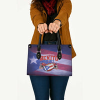 Benito Bowl Fan Gear Leather Bag with Puerto Rican Flag Football Graphic