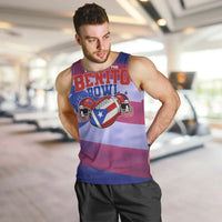 Benito Bowl Fan Gear Men Tank Top with Puerto Rican Flag Football Graphic