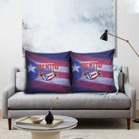 Benito Bowl Fan Gear Pillow Cover with Puerto Rican Flag Football Graphic