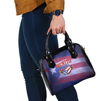 Benito Bowl Fan Gear Shoulder Handbag with Puerto Rican Flag Football Graphic