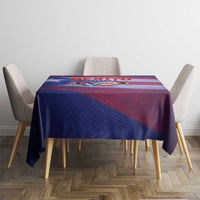 Benito Bowl Fan Gear Tablecloth with Puerto Rican Flag Football Graphic